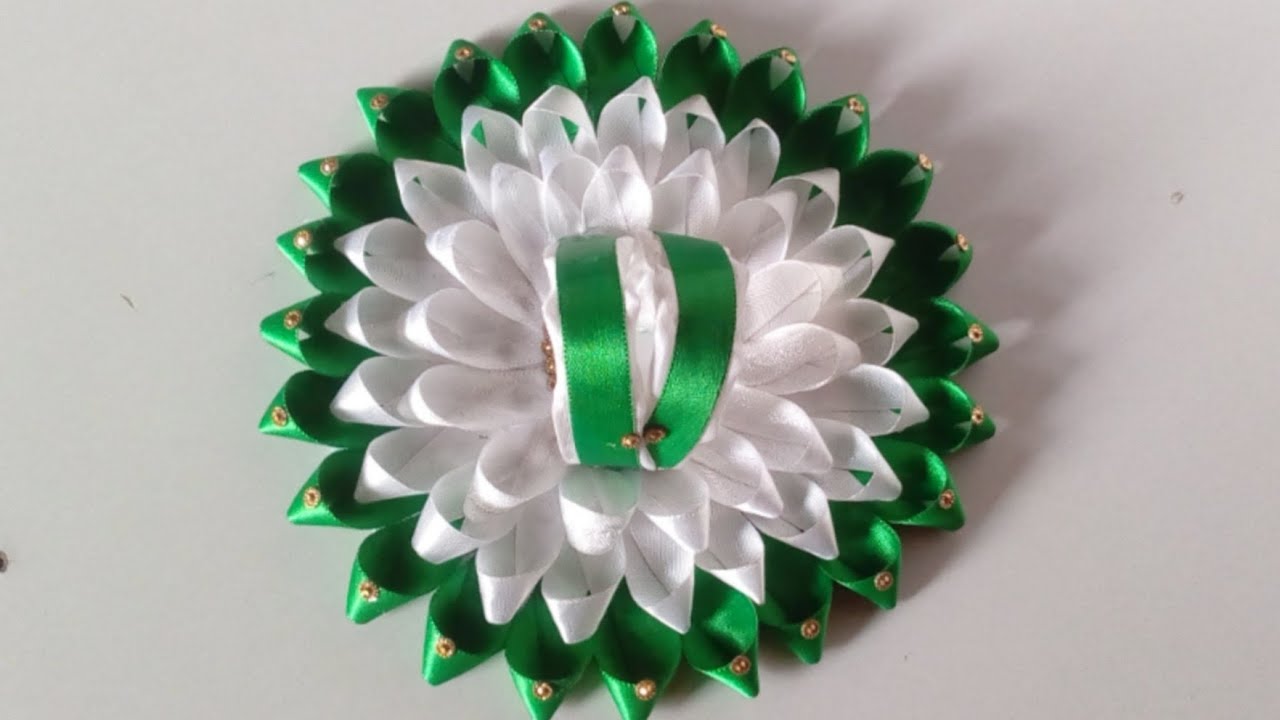 Sathin ribbon flower dress for Laddu gopal / summer dress for bal gopal