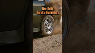Details Tire Drift Smoke Simulation #blender3d #3d #VFX #blender Guide