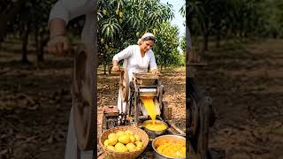 आम रस निकालने की देसी मशीन! 🥭⚙️ देखकर दंग रह जाओगे!#viralvideo #desijugaad #innovation