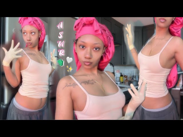 ASMR 20 Minutes Of Latex Gloves Sounds and Fabric Sounds (XS) 🧤🤍✨