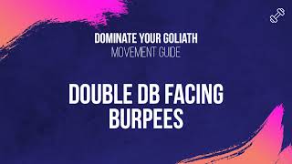 Double DB Facing Burpees