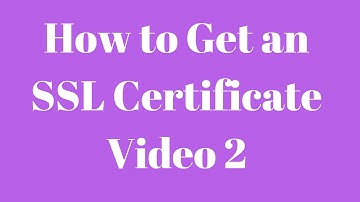 How to get an SSL Certificate for your Wordpress Site SECURITY Part 2