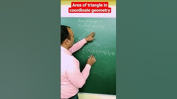 area of triangle in coordinate geometry cbse ncert#Shorts