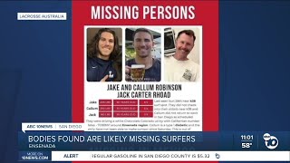 Bodies found belong to 3 missing surfers in Baja California