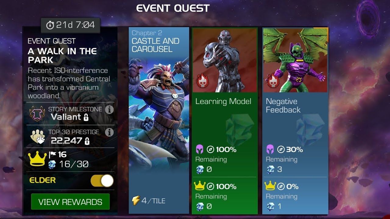 Marvel Contest of Champions- 2026 February EQ- Elder Difficulty Quest 4