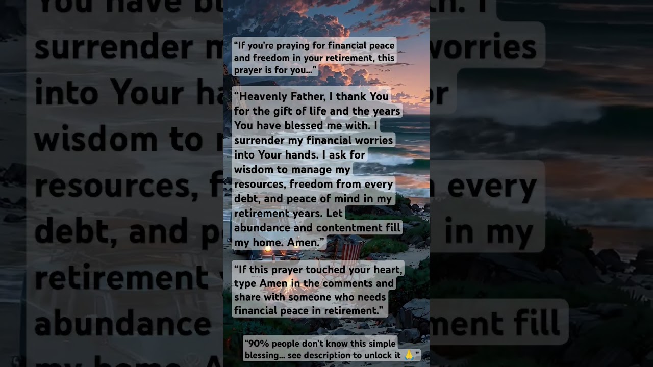 Prayers for Financial Freedom in Retirement 