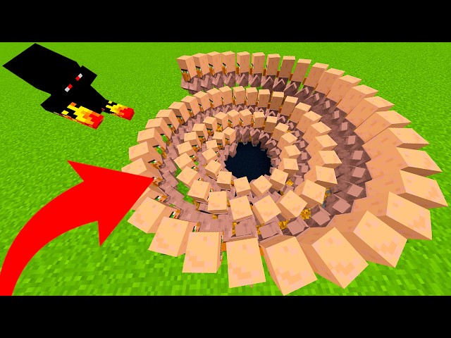 ENCONTREI VILLAGER INFINITOS NO BURACO
