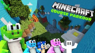 UNE COURSE HYPER N'IMPORTE QUOI DANS MINECRAFT (Minecraft Course Parkour MY89)