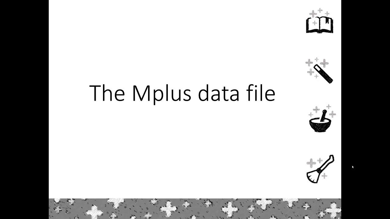 MplusWizard: 3. The mplus data file - YouTube