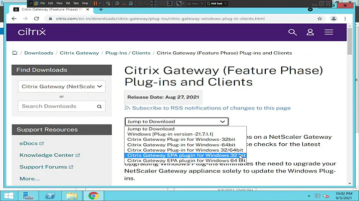 Citrix Gateway Endpoint Analysis plugin ( EPA) Download and Installation steps | Windows 8/10 |