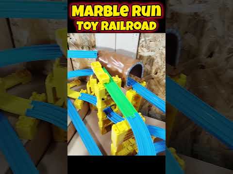 Asmr Marble Run Toy Railroad｜プラレールでマーブルラン🔴 #shorts