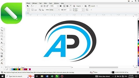 🔥 AP Logo Design in CorelDRAW | Professional Logo Making Tutorial