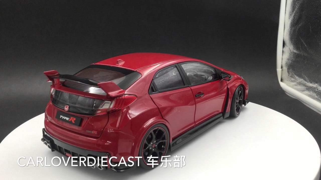 (EBBRO) Honda Civic Type R 2015 Diecast Scale 1/18 (UK Version) Red ...