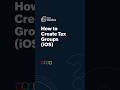 Creating Tax Groups | iOS App | Zoho Invoice