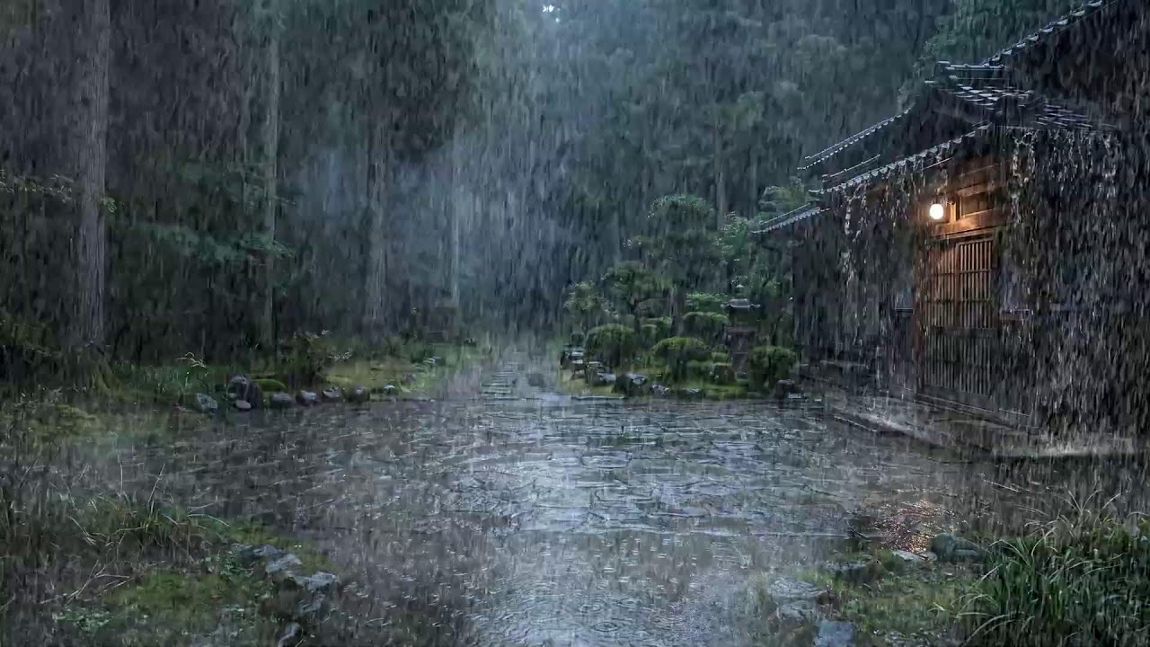 Night Rain and Wind – Relaxing Sleep Sounds for Anxiety Relief and Inner Peace