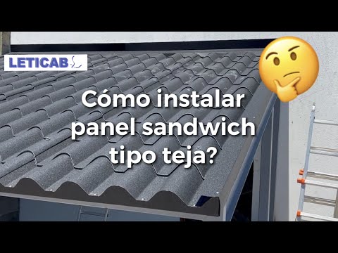 🤔Cómo instalar #panel sandwich tipo teja❓ 