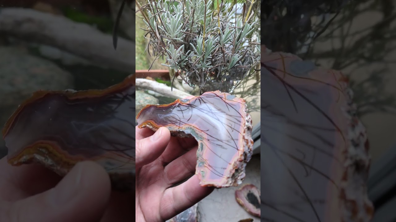 Achat Endstück  135 x 75 mm, Kerrouchen, Marokko