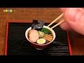 DIY Miniature Shoyu Ramen (Fake food)　ミニチュア醤油ラーメン作り