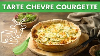 recette courgette facile chevre végé | MA RECETTE DE TARTE  COURGETTE ET CHÈVRE FRAIS 🍥😋💫