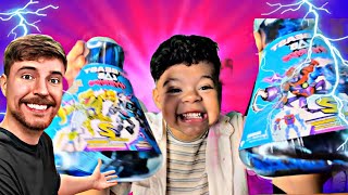 PROBANDO 🤨LOS JUGUETES DE @MrBeast  ❌¿SON BUENOS O MALOS?✅⚡️ #MrBeast #unboxing #juguetes 