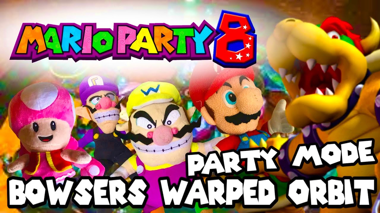 SMPM: Mario VS Wario VS Waluigi VS Toadette | Bowser’s Warped Orbit | Mario Party 8