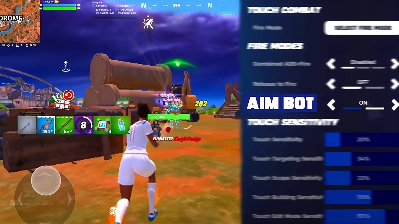 I used AUTO FIRE in Fortnite Mobile Chapter 5 | BROKEN!!