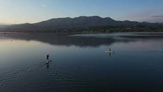 sunset session SUP sul Lago Di Varese