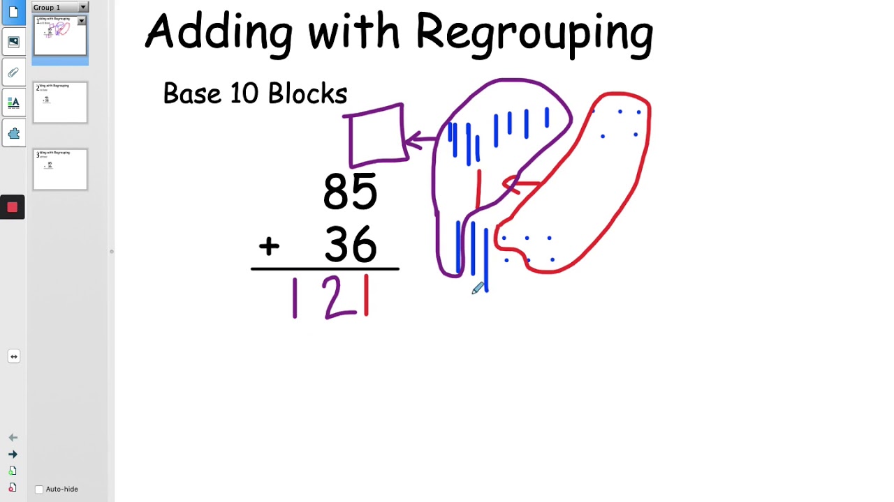 Adding with Regrouping - YouTube