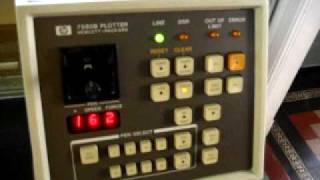 A eighties HP7580B plotter at work again