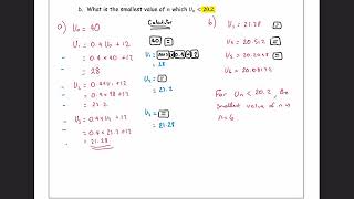 Recurrence Relations - Linear Recurrence Relations