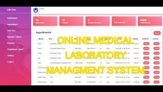 medical laboratory management system project in php screenshot 5