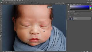 Photoshop Tutorial Using Impressions digital background for Newborns