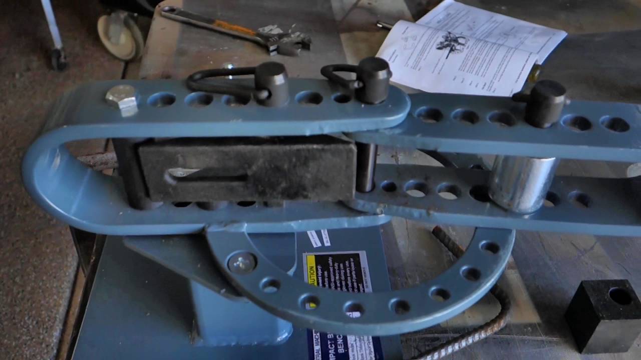 Compact Bender From Harbor Freight 90 Degree Bend Youtube