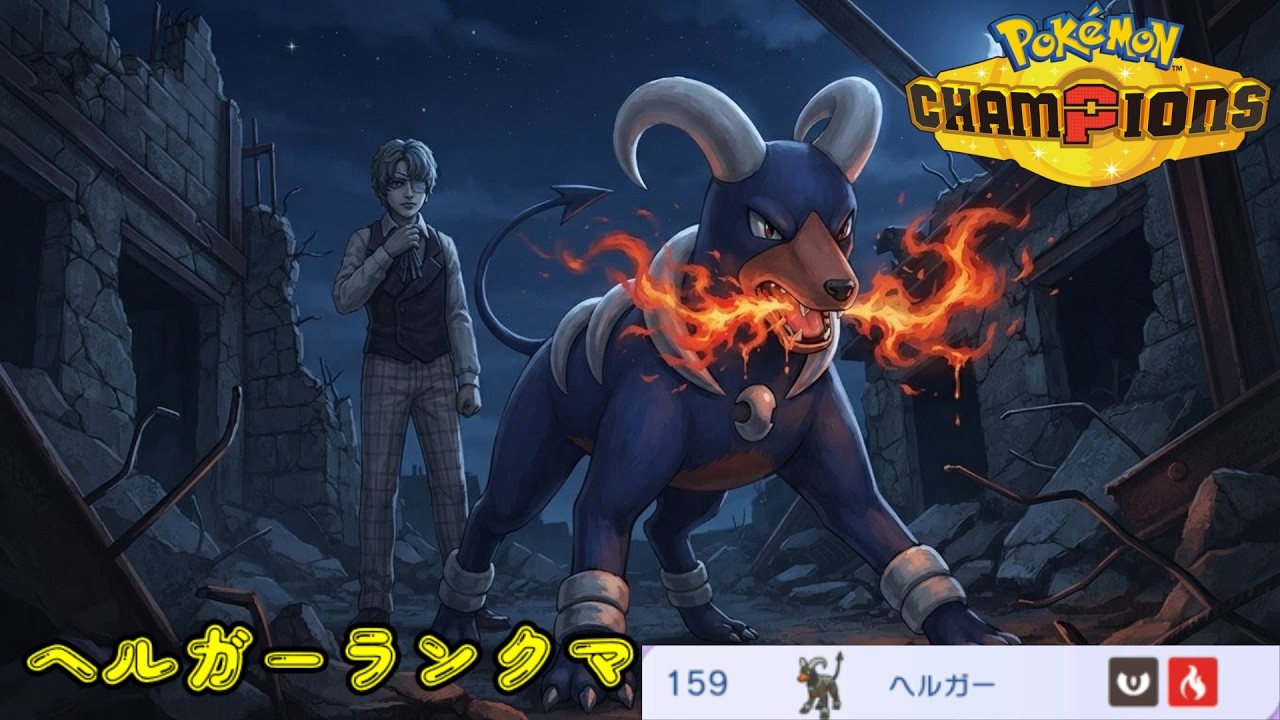 ポケモンチャンピオンズ】ヘルガーで勝ちたい男 - YouTube
