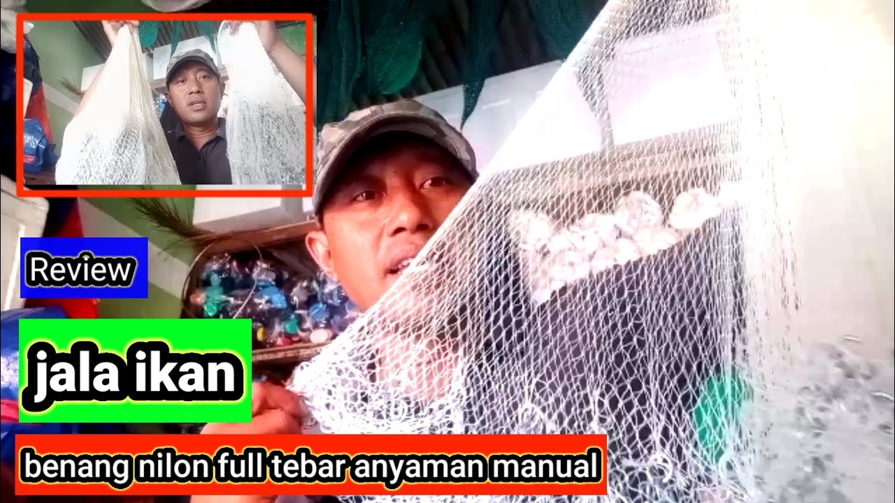 Harga Jala Ikan Benang Nilon Anyaman Manual Kuat & Awet
