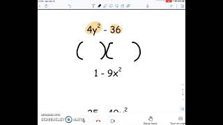 8 8 Video Factoring Difference of Squares