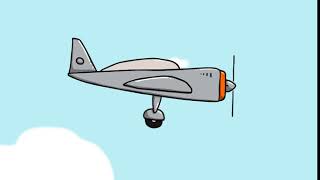 Airplane Flight Animation Loop