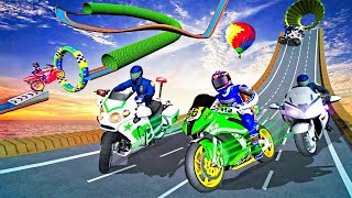 Police Bike Mega Ramp Impossible Bike Stunt Games | Android GamePlay screenshot 5