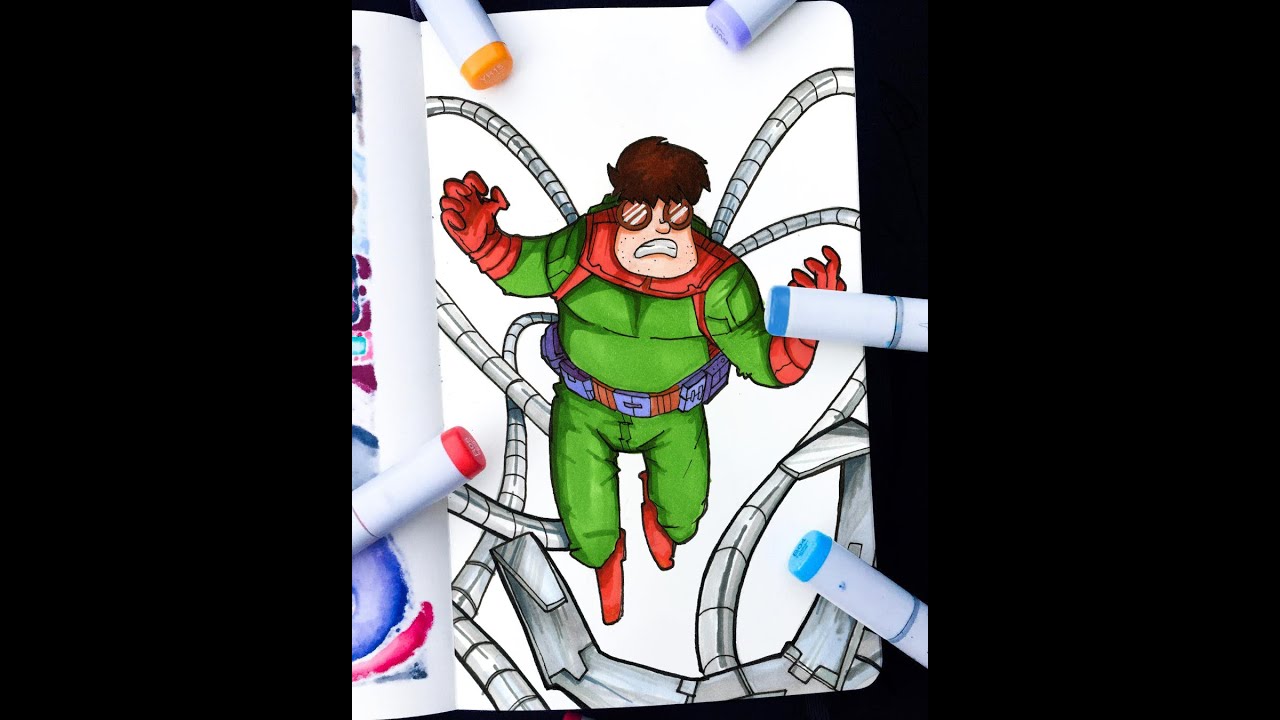 Drawing all Sinister Six villains - Doc Ock