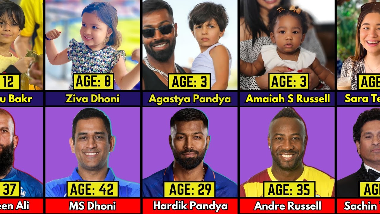 Famous Cricketers And Their FIRST SonDaughter AGE Comparison