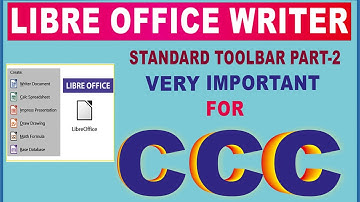 LIBRE OFFICE WRITER STANDARD TOOLBAR FUNCTION AND USE IN HINDI | PART 2|LIBRE OFFICE WIRTER IN HINDI