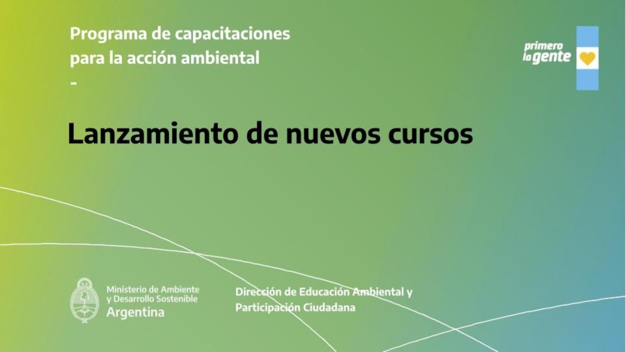 Lanzamiento de nuevos cursos del programa Capacitaciones para la Acción ...