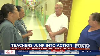 Baldwin County school employee saved by teachers