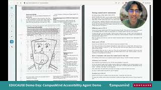 EDUCAUSE Demo   CampusMind Accessibility Agent for PDF Remediation