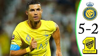 What a Game! Al-Nassr Dominates Al-Ittihad with a Stunning 5-2 Victory!#AlNassr #AlIttihad #ronaldo