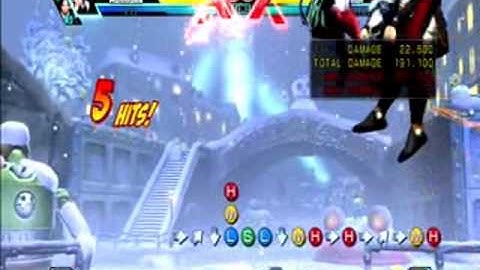 Ultimate Marvel vs Capcom 3 Multiple Character BnB Combo Video