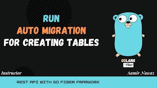 8 - Run Auto Migration for creating tables  (go Sales API)