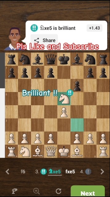 Brilliant knight sacrifice move 3 to checkmate #brilliant # ...