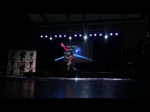 Tabitha Higgins performs in the lightsaber dance competition at Con Nooga