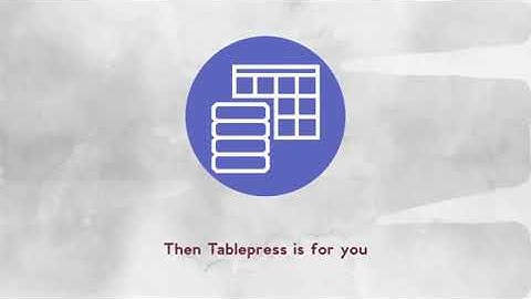 TablePress